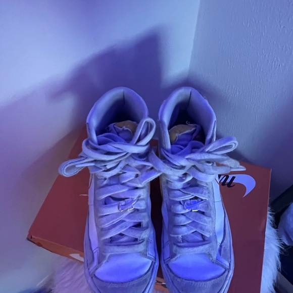 rare neon orange cream and white nike blazers - Picture 6 of 6